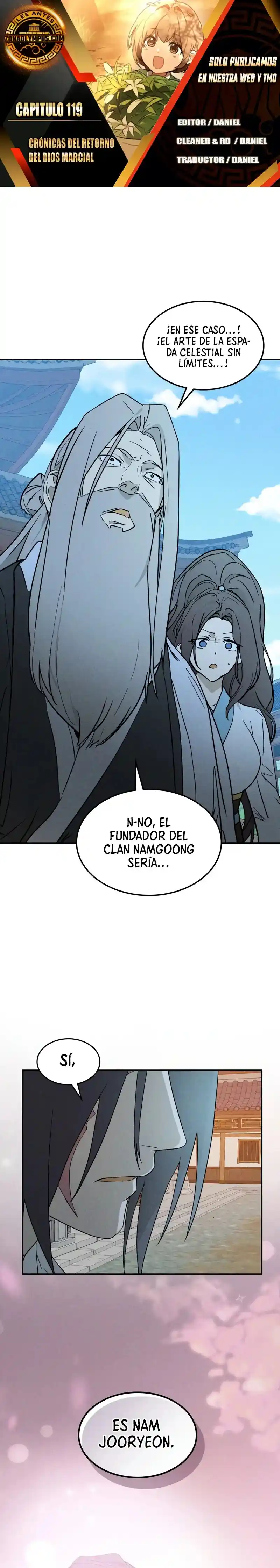Crónicas del Regreso del Dios marcial capítulo 119, página 1