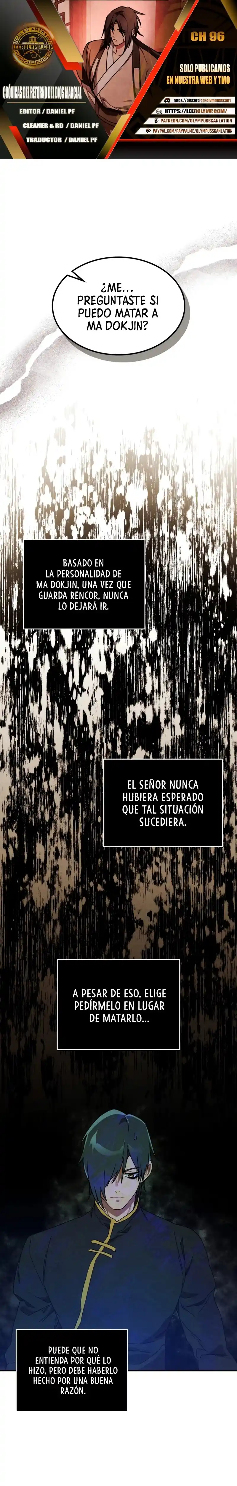 Crónicas del Regreso del Dios marcial capítulo 96, página 1