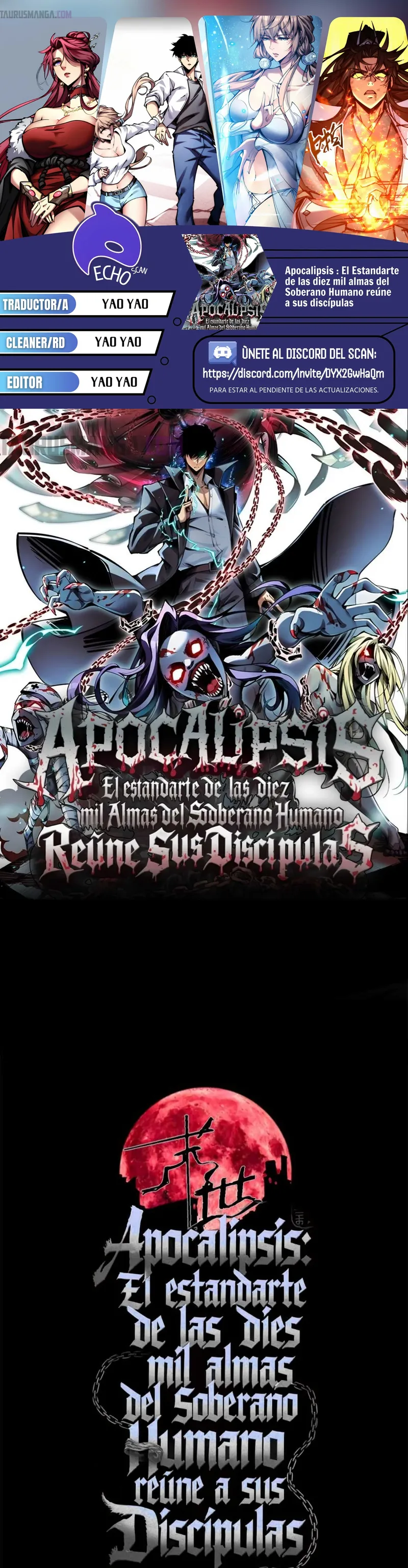 Emperador del Apocalipsis: Con mi Estandarte Convocaré a todas Mis Discípulas capítulo 2, página 1