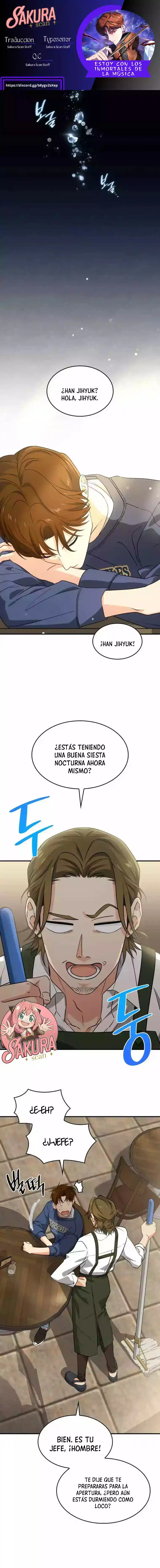 Estoy con los Inmortales de la Musica capítulo 2, página 1