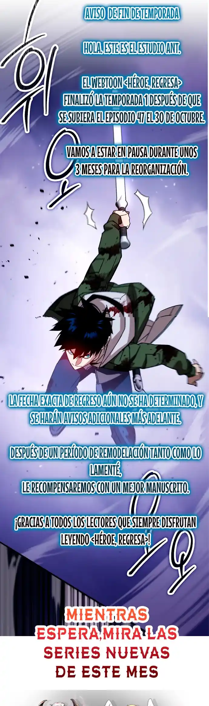 Heroe, regresa capítulo 47.05, página 1