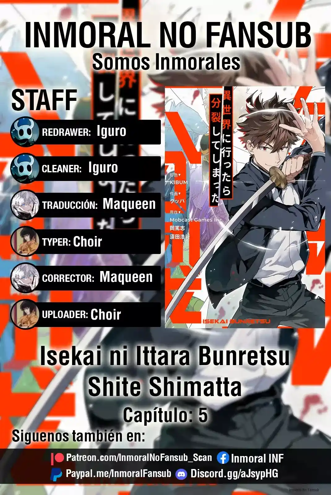 Isekai ni Ittara Bunretsu Shite Shimatta capítulo 5, página 1