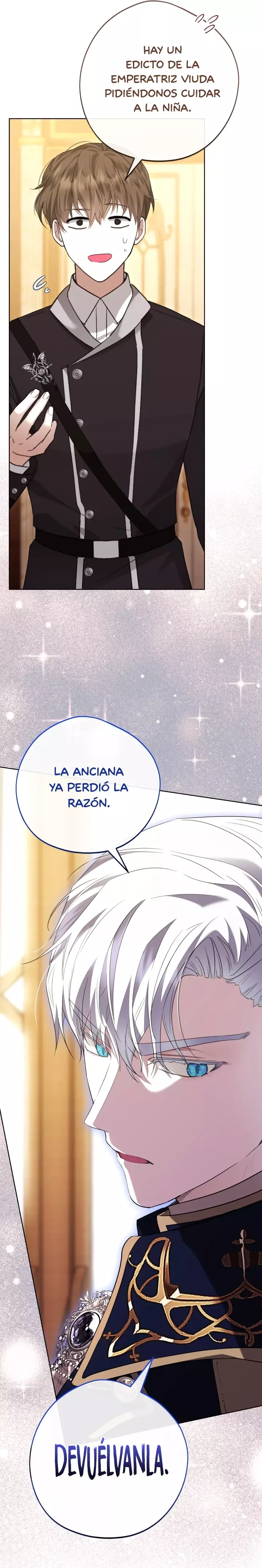La bebé que cría a un villano capítulo 1, página 112