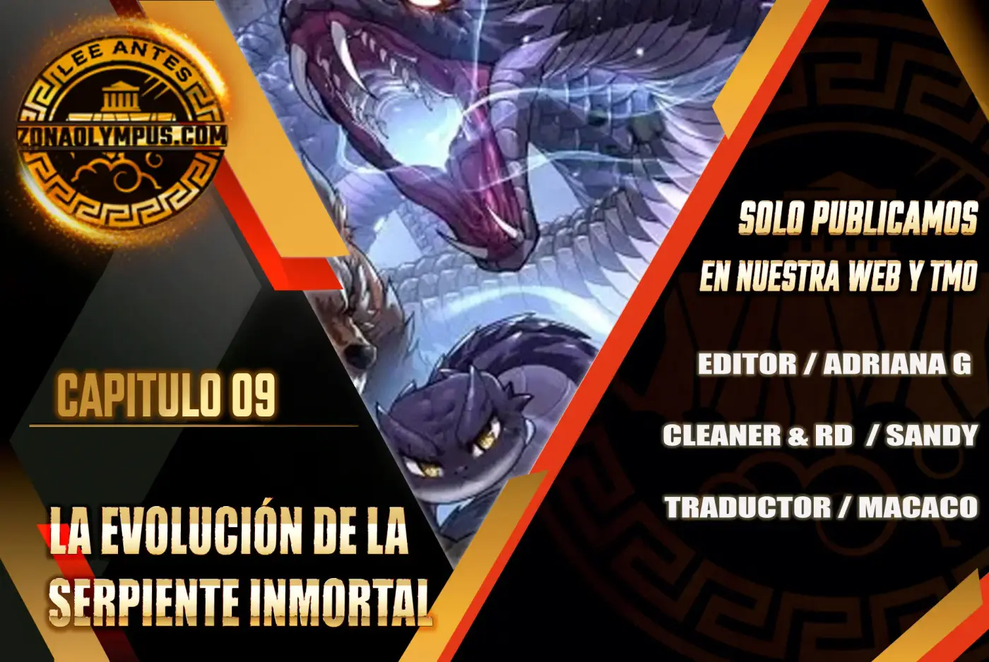 La evolución de la serpiente inmortal capítulo 9, página 1