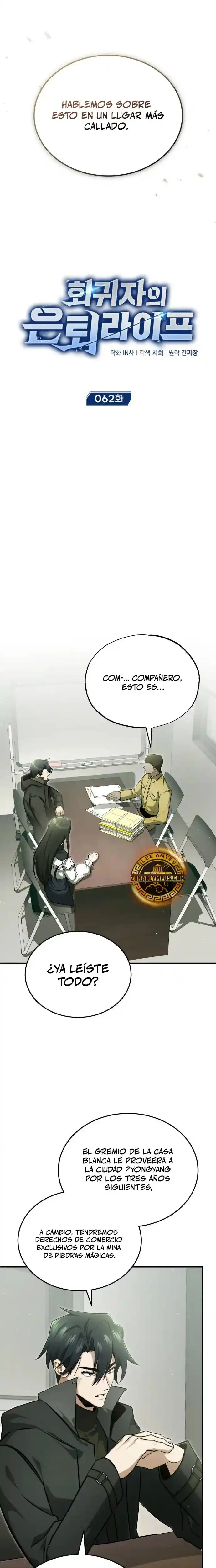 La vida del regresor después del retiro capítulo 62, página 3