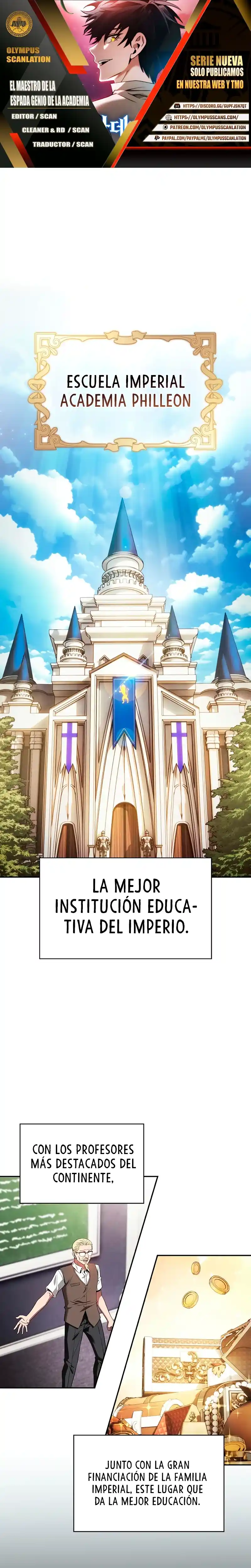 Maestro de Espadas Genio de la Academia capítulo 5, página 1