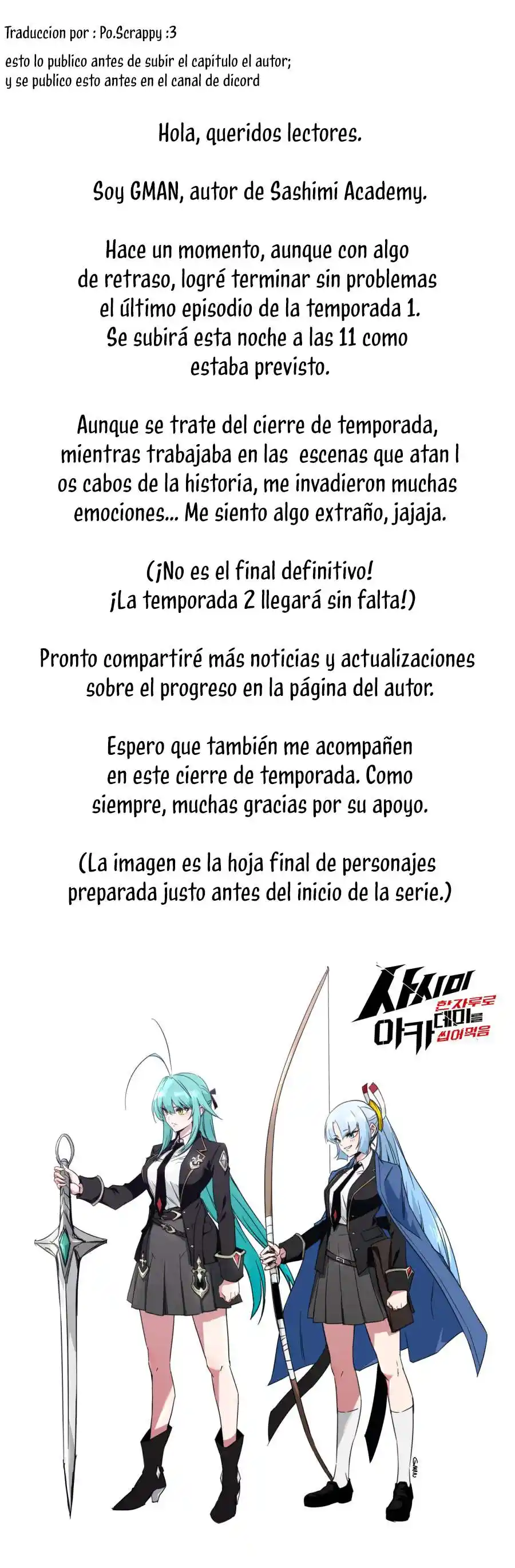 Me voy a la academia con mi cuchillo de cocina capítulo 49.5, página 2