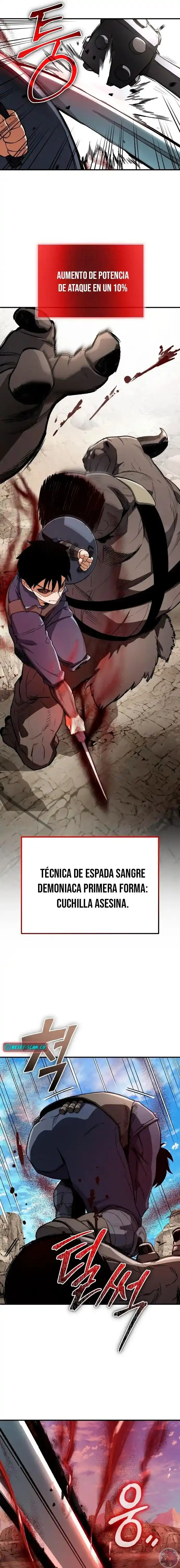 Reencarnación del demonio sangriento: La prueba del tanque maldito. capítulo 27, página 17