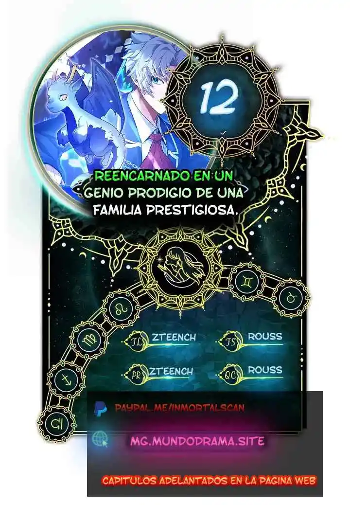 Reencarnado en un genio prodigio de una familia prestigiosa capítulo 12, página 1
