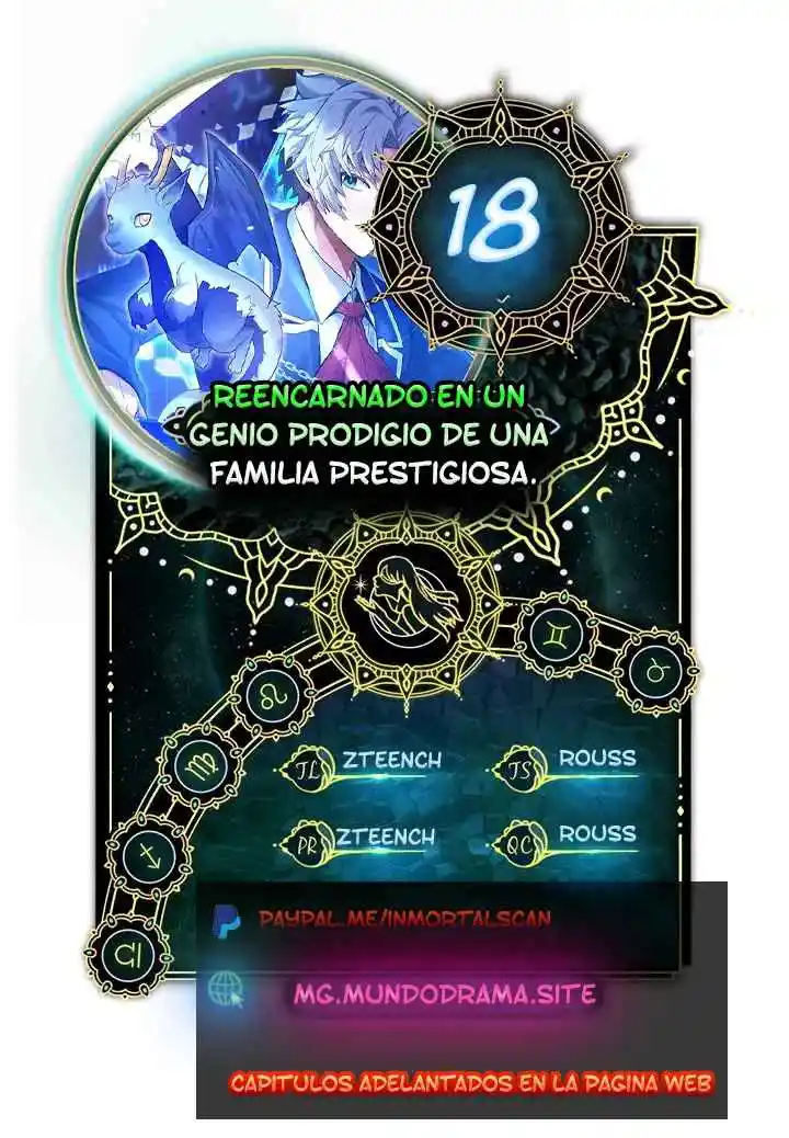 Reencarnado en un genio prodigio de una familia prestigiosa capítulo 18, página 1