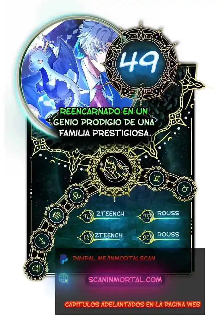 Reencarnado en un genio prodigio de una familia prestigiosa capítulo 49, página 1