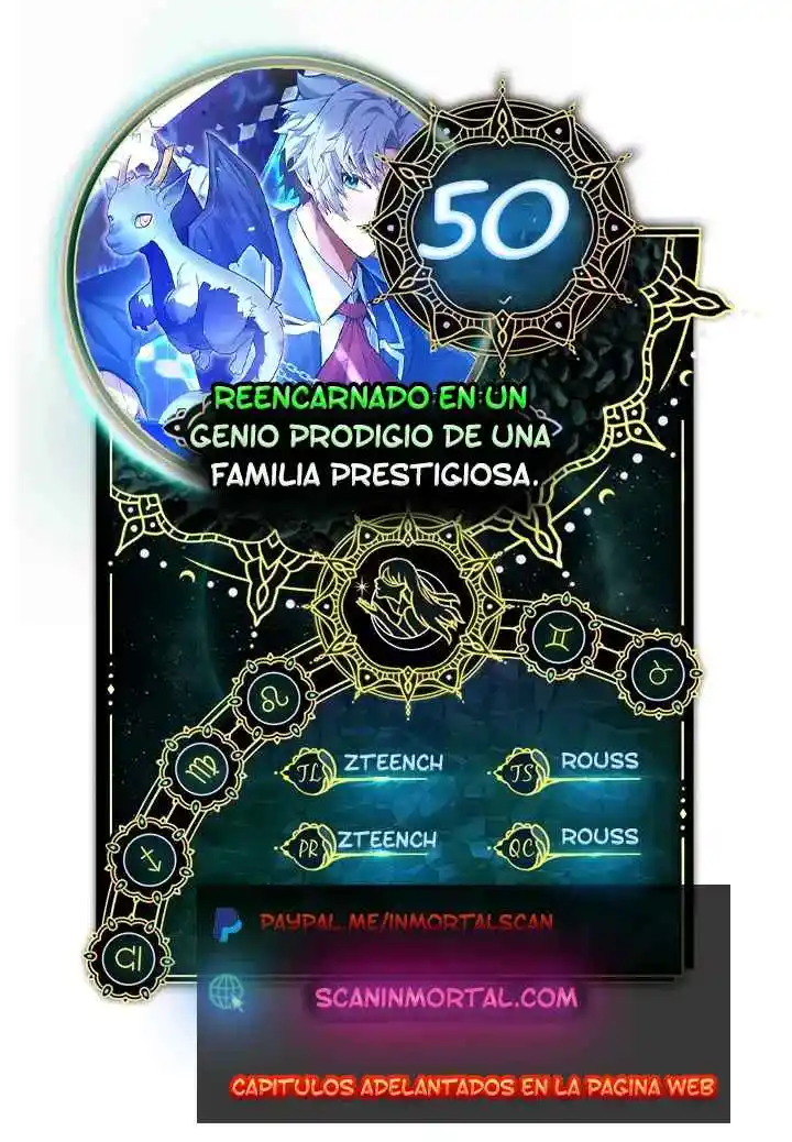 Reencarnado en un genio prodigio de una familia prestigiosa capítulo 50, página 1