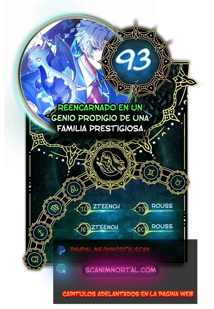 Reencarnado en un genio prodigio de una familia prestigiosa capítulo 93, página 1