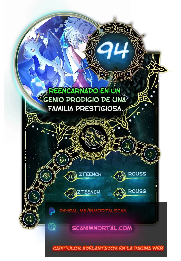 Reencarnado en un genio prodigio de una familia prestigiosa capítulo 94, página 1
