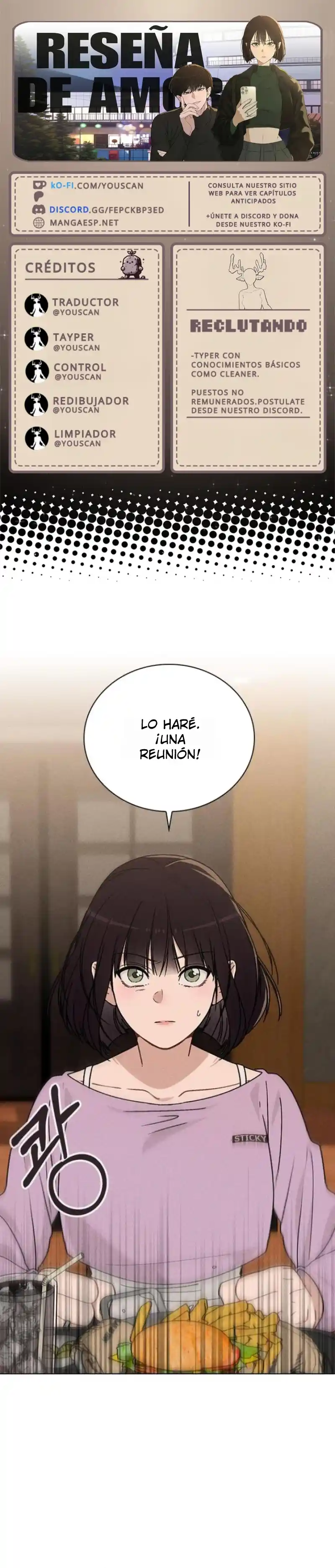 Reseña de amor capítulo 12, página 1