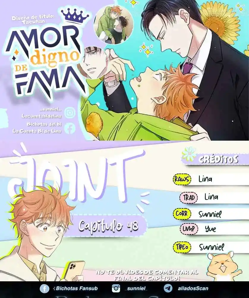 Un Amor digno de Fama capítulo 48, página 1