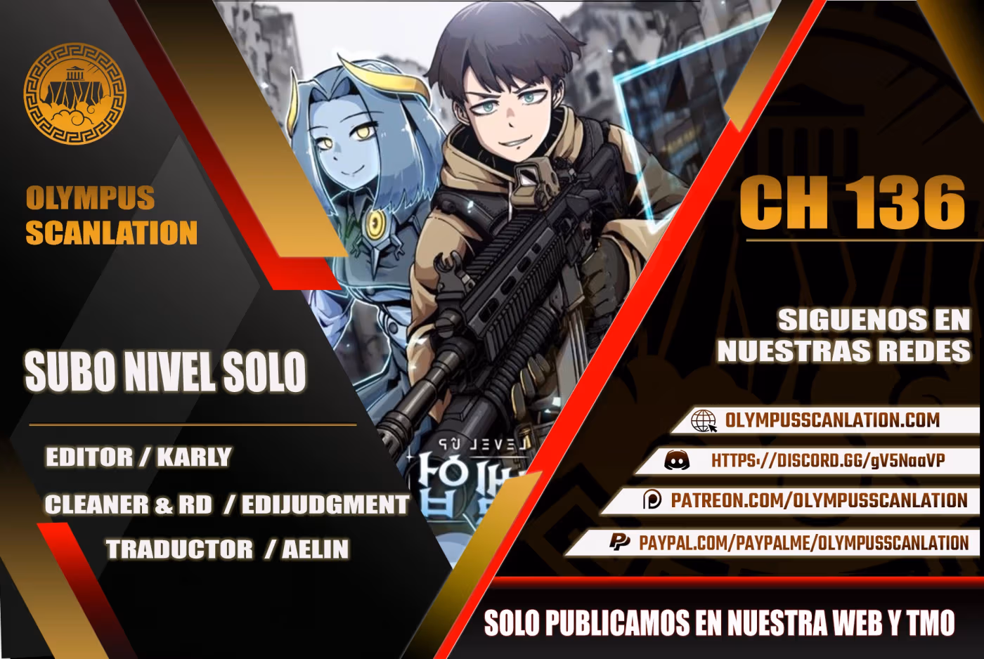 Subo de nivel solo capítulo 136, página 1