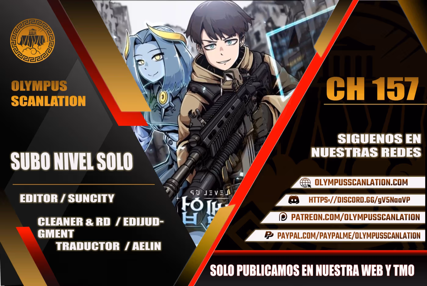 Subo de nivel solo capítulo 157, página 1