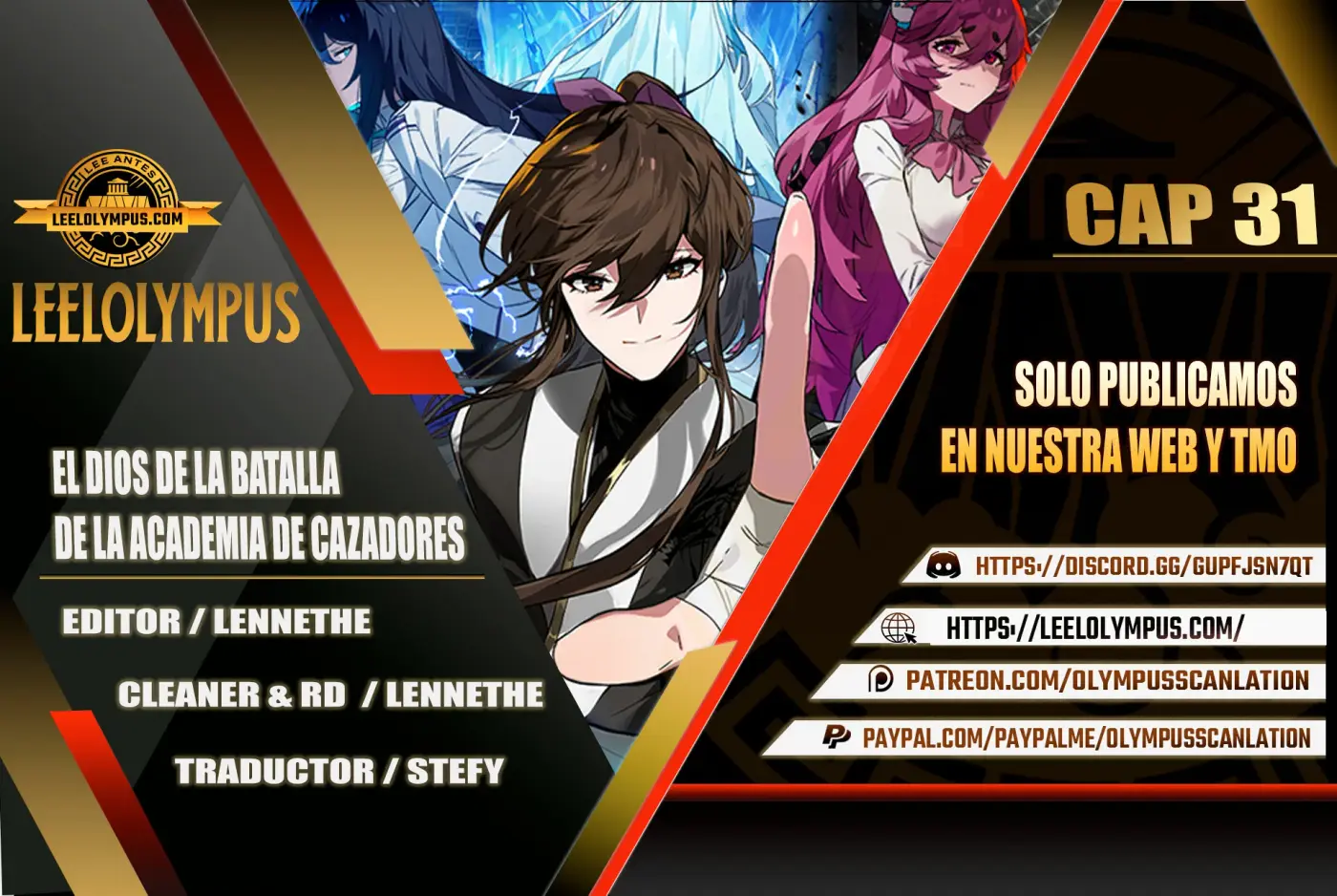 El Dios de la Batalla de la Academia de Cazadores capítulo 31, página 1