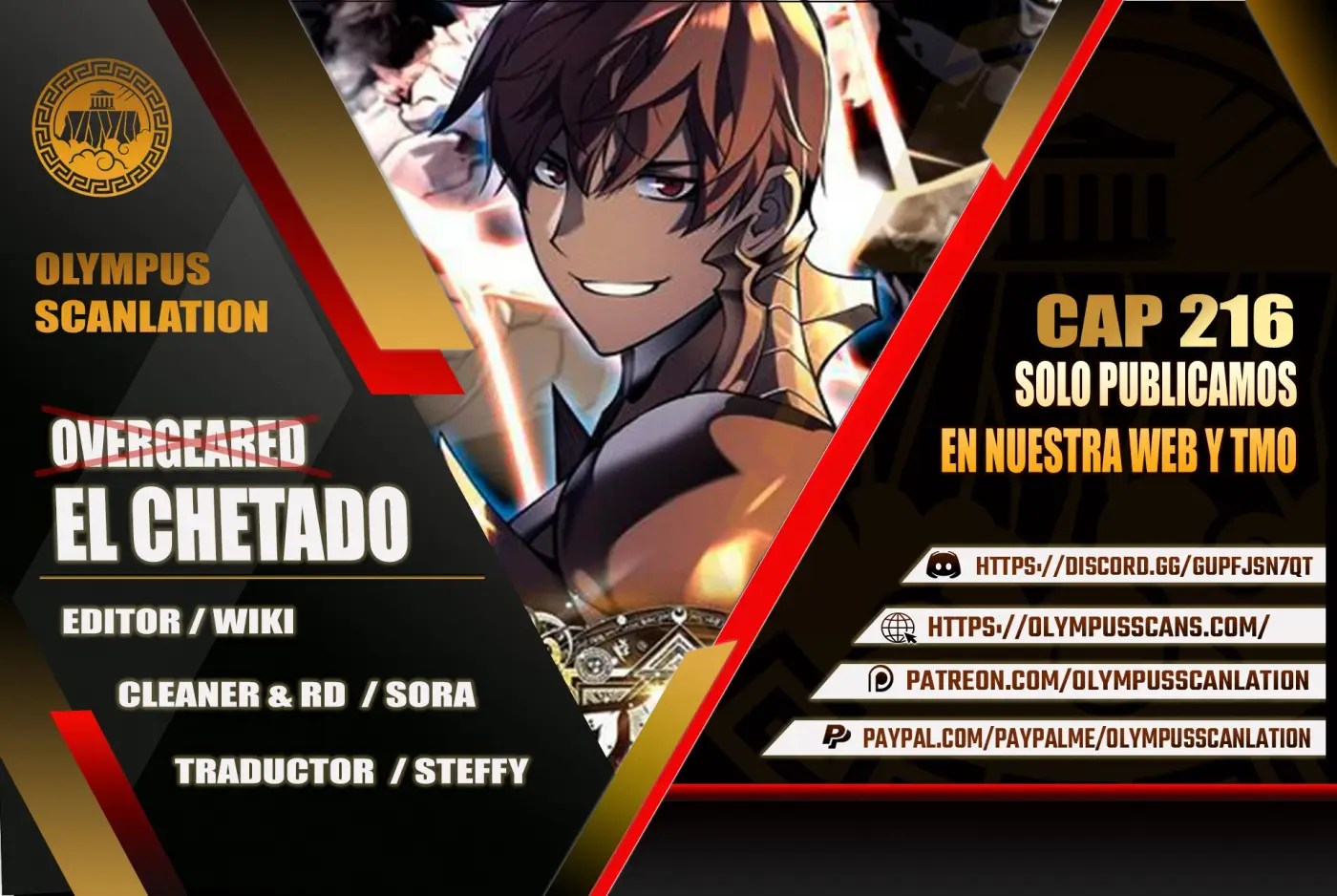 El Chetado (Overgeared) capítulo 216, página 1
