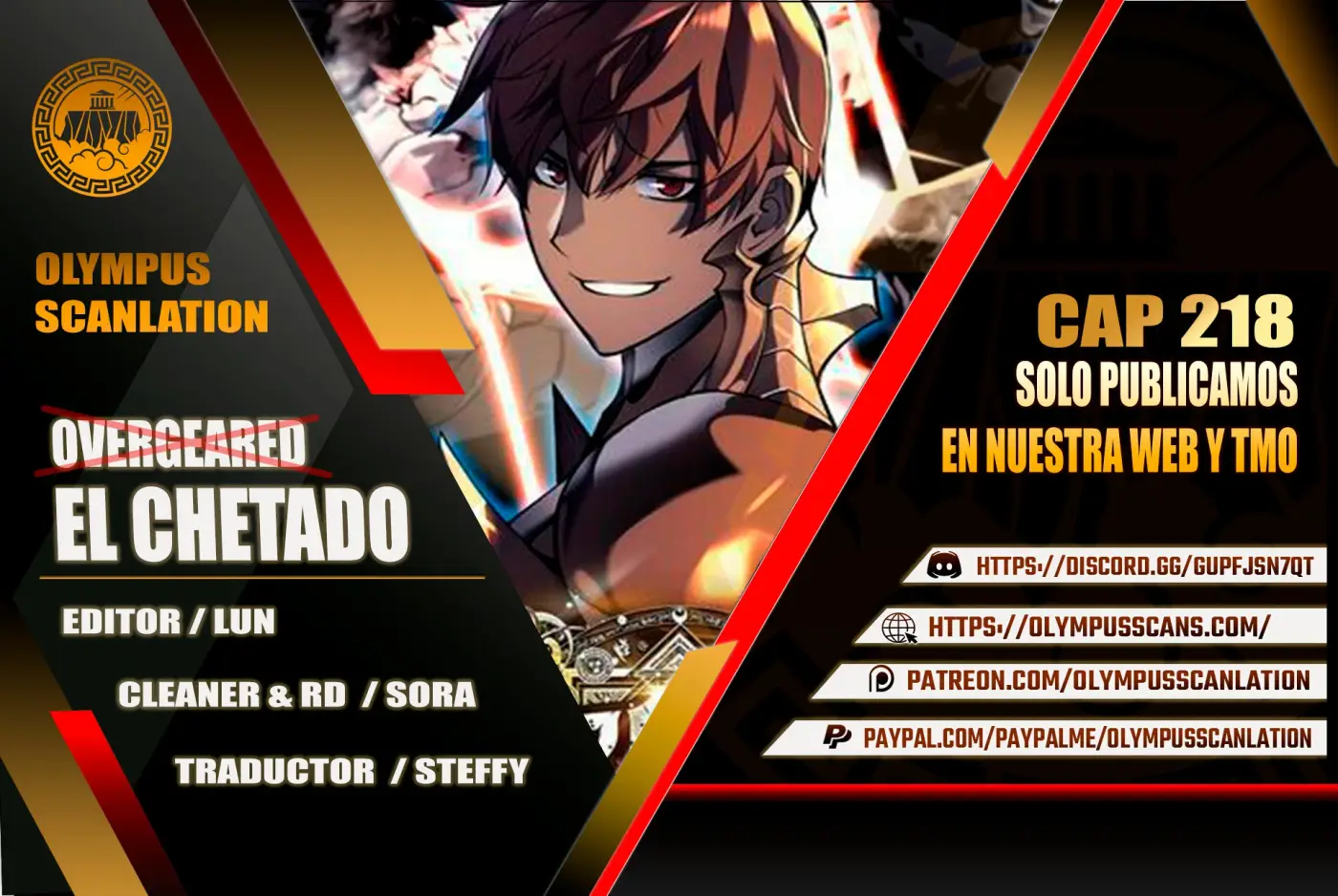 El Chetado (Overgeared) capítulo 218, página 1