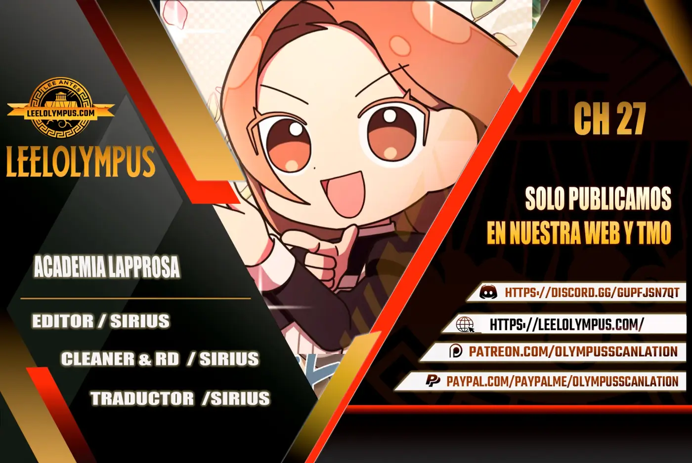 Academia privada laprossa (Spin off de <el hijo menor del maestro de la espada>) capítulo 27, página 1