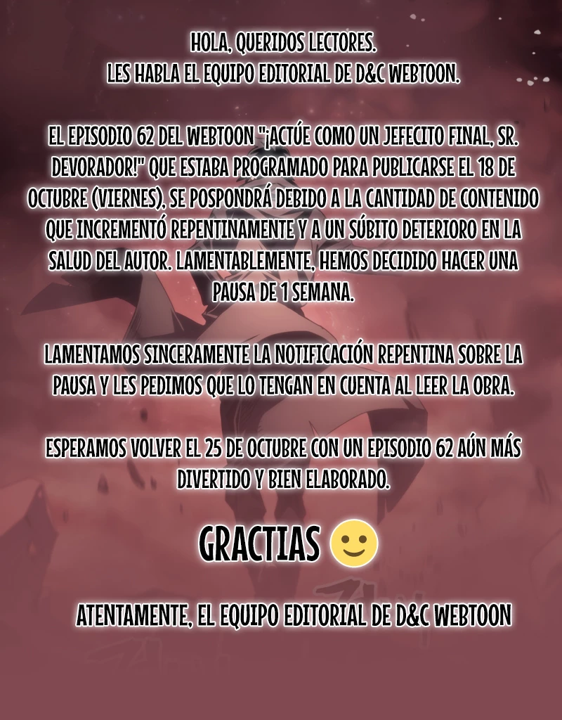 Actúe como un jefecito final, Sr. devorador capítulo 61.05, página 1