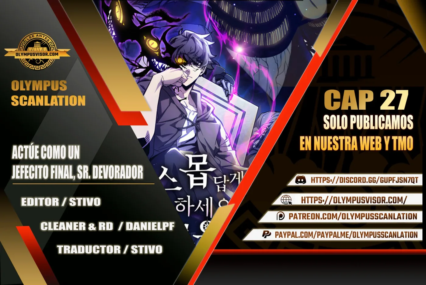 Actúe como un jefecito final, Sr. devorador capítulo 27, página 1