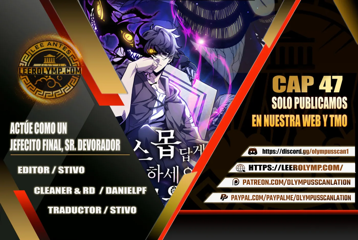 Actúe como un jefecito final, Sr. devorador capítulo 47, página 1