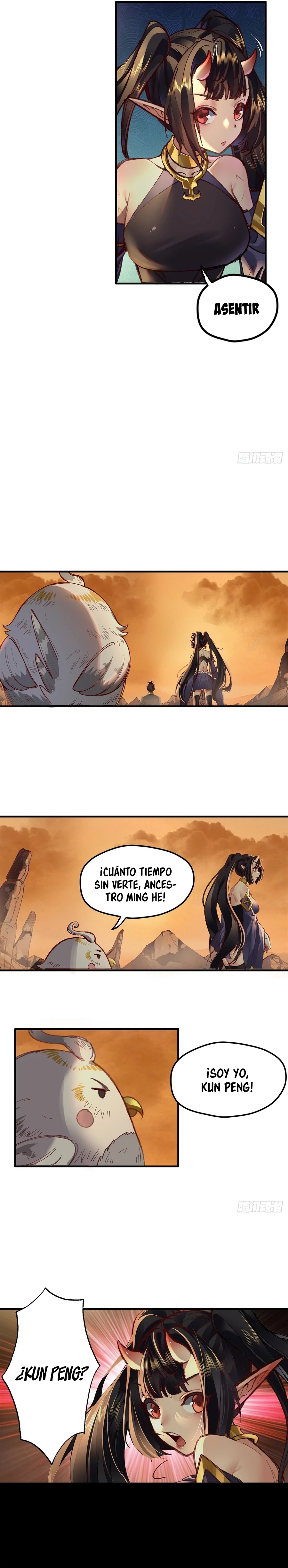 Al Comienzo del Período Primordial, Tomé a Minghe como mi Hija Adoptiva capítulo 2, página 9