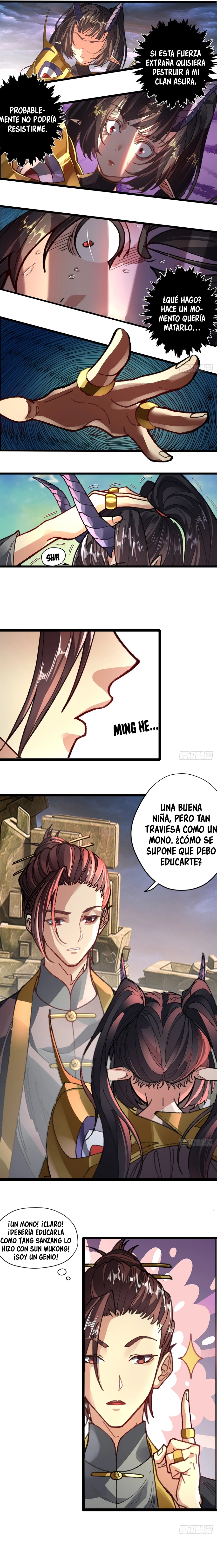 Al Comienzo del Período Primordial, Tomé a Minghe como mi Hija Adoptiva capítulo 3, página 9