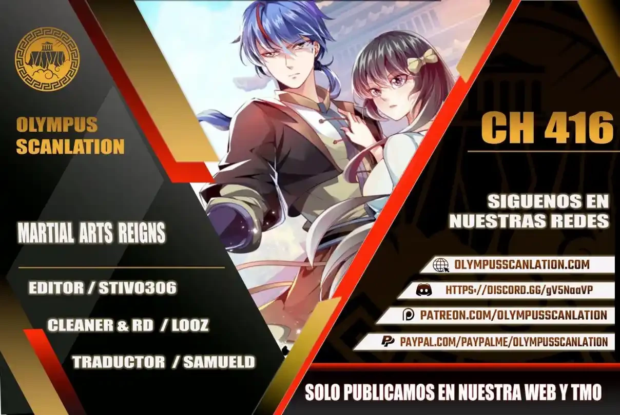 Reinado de las artes marciales capítulo 416, página 1