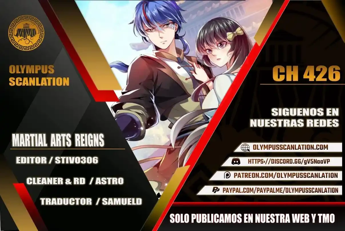 Reinado de las artes marciales capítulo 426, página 1