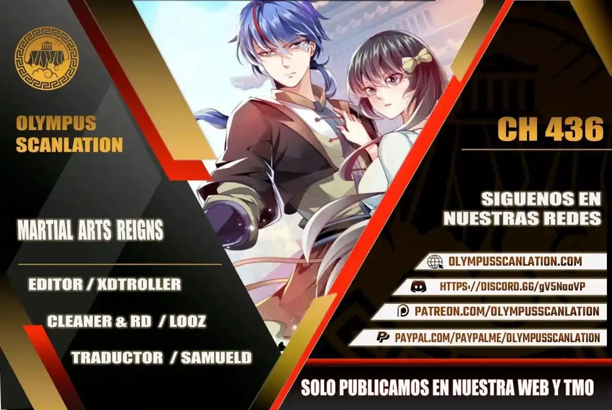 Reinado de las artes marciales capítulo 436, página 1