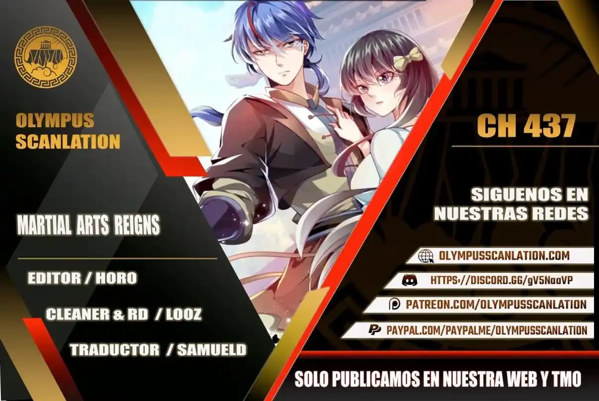 Reinado de las artes marciales capítulo 437, página 1