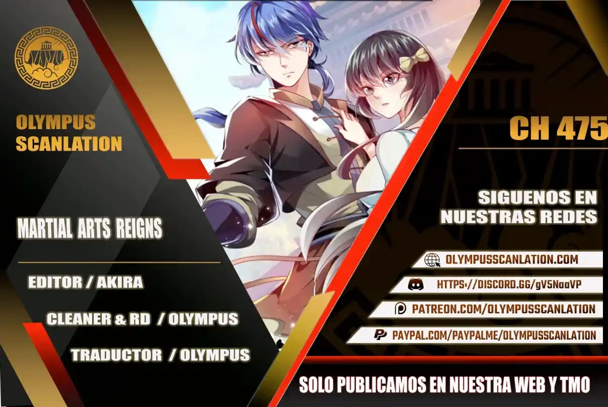 Reinado de las artes marciales capítulo 475, página 1