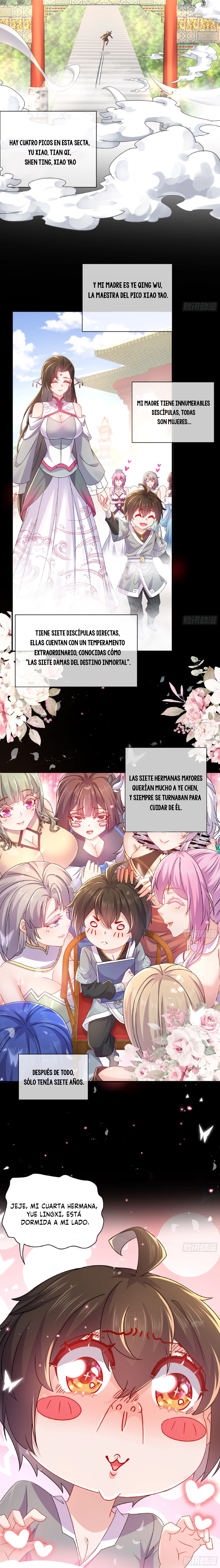¡Comencé con siete impresionantes hermanas mayores! capítulo 1, página 4
