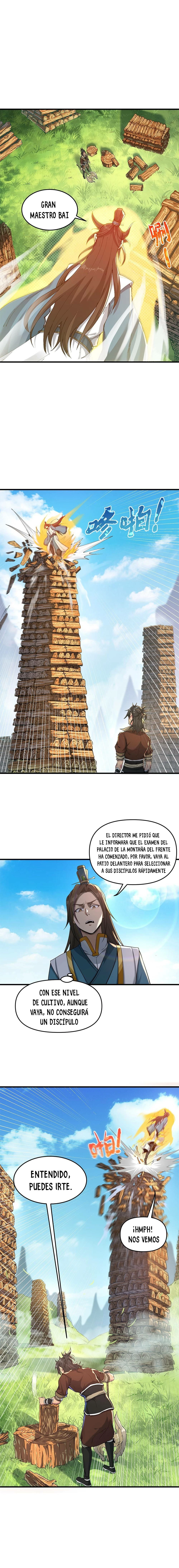 Después de diez años cortando leña, una inmortal me rogó que la tomara como discípulaaa capítulo 1, página 5