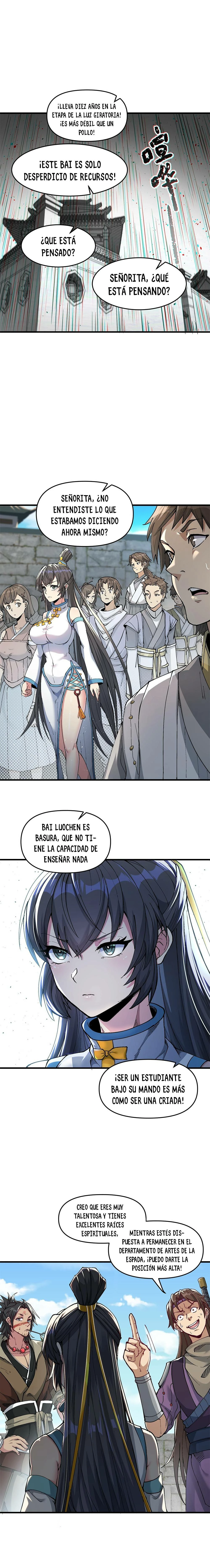 Después de diez años cortando leña, una inmortal me rogó que la tomara como discípulaaa capítulo 1, página 13