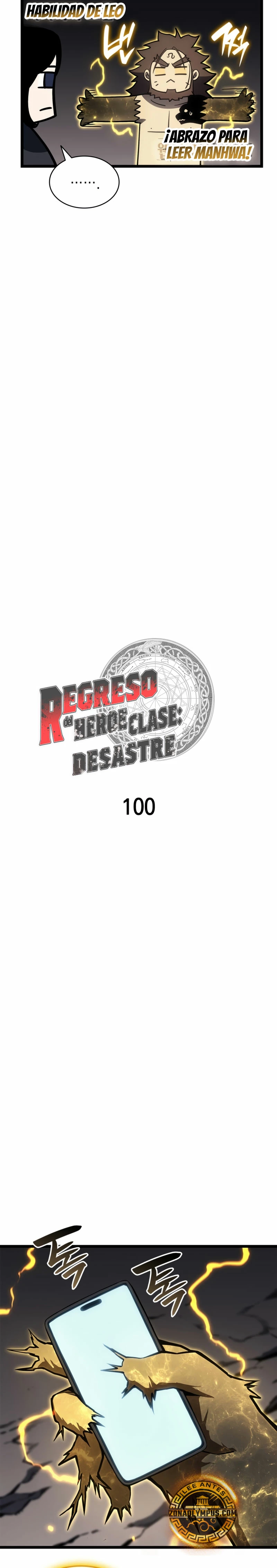 El regreso del héroe de clase: Desastre capítulo 100, página 8