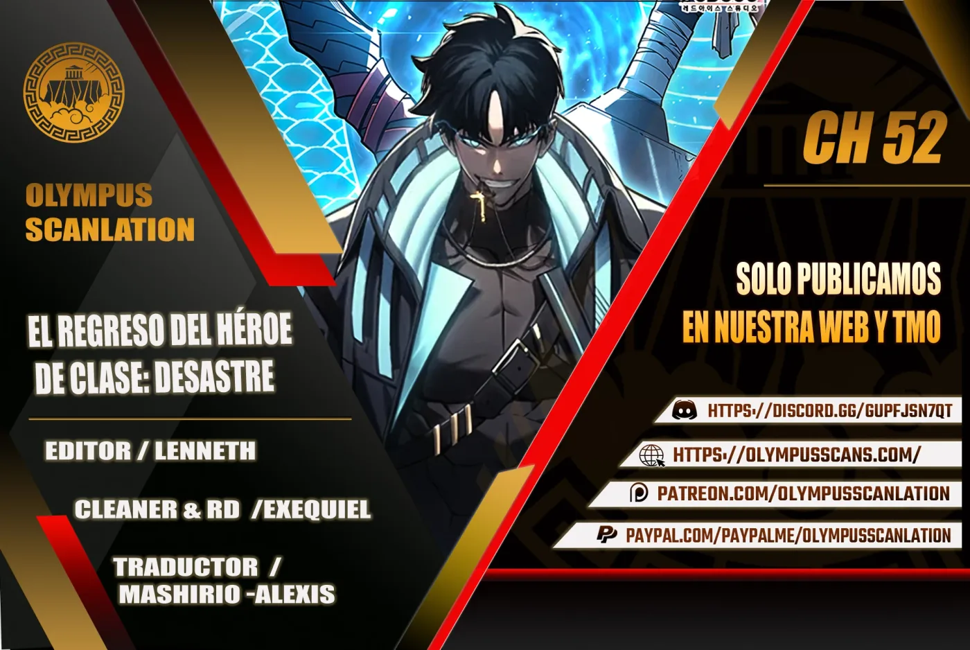 El regreso del héroe de clase: Desastre capítulo 52, página 1