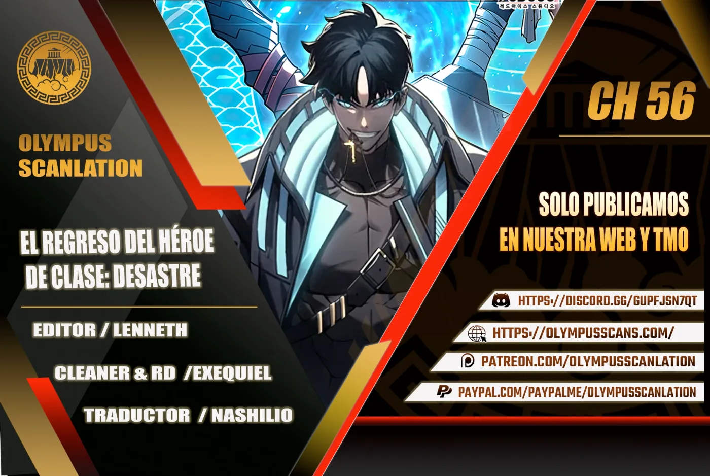 El regreso del héroe de clase: Desastre capítulo 56, página 1
