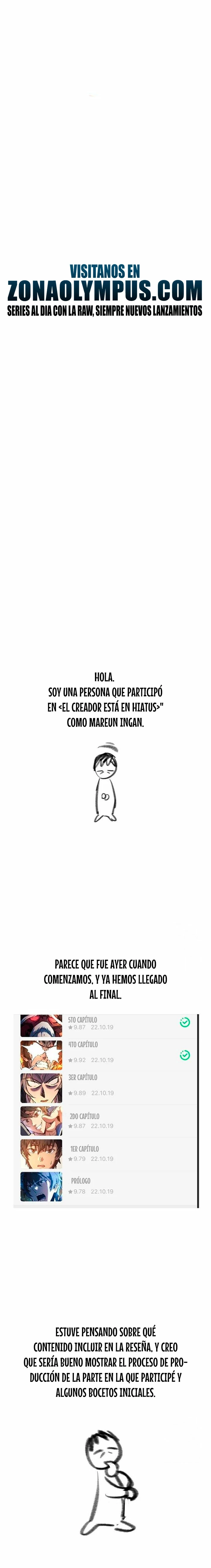 El creador está en hiatus capítulo 121, página 3