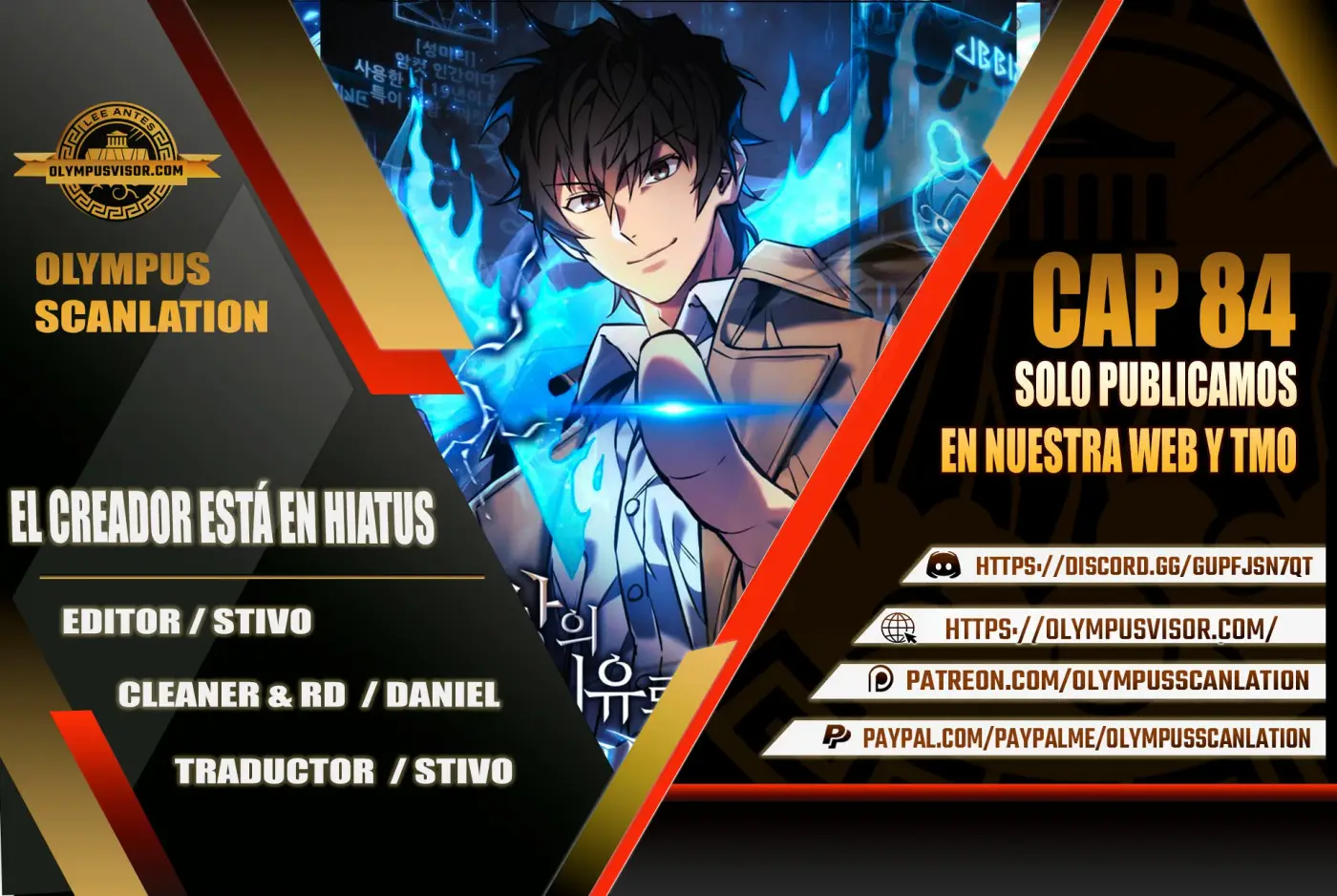 El creador está en hiatus capítulo 84, página 1
