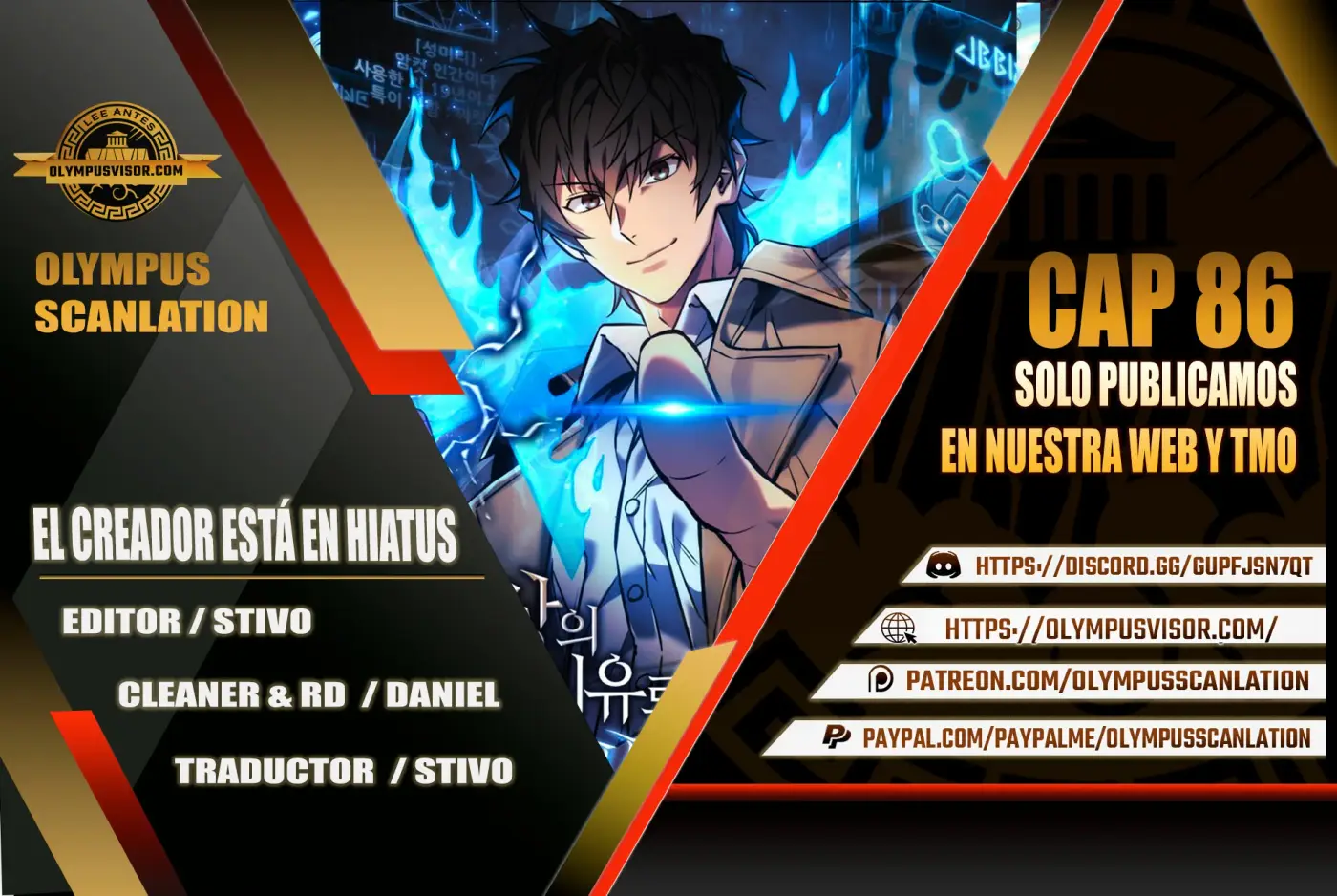 El creador está en hiatus capítulo 86, página 1