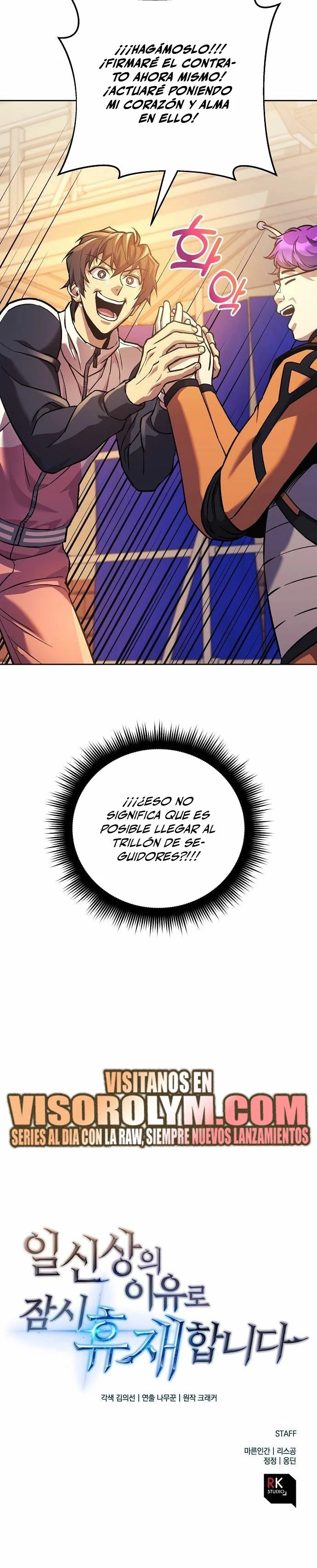 El creador está en hiatus capítulo 97, página 28