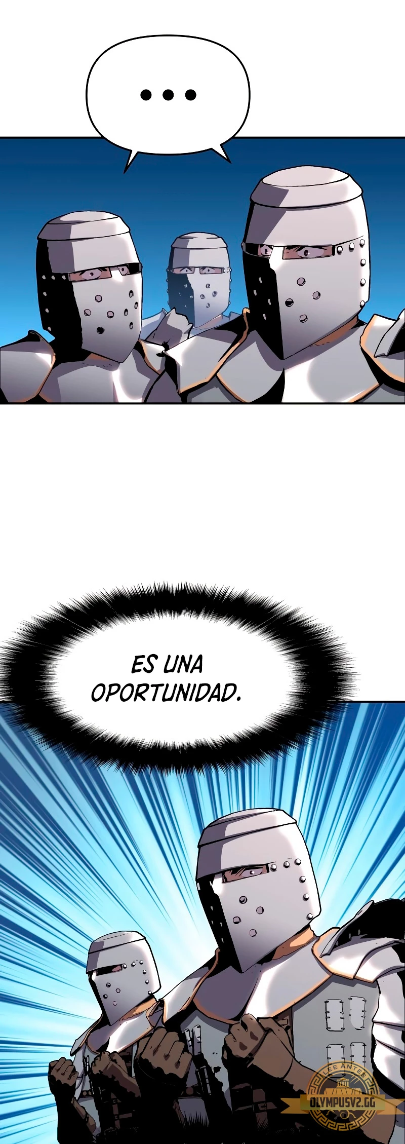 El Devoto Caballero capítulo 23, página 55