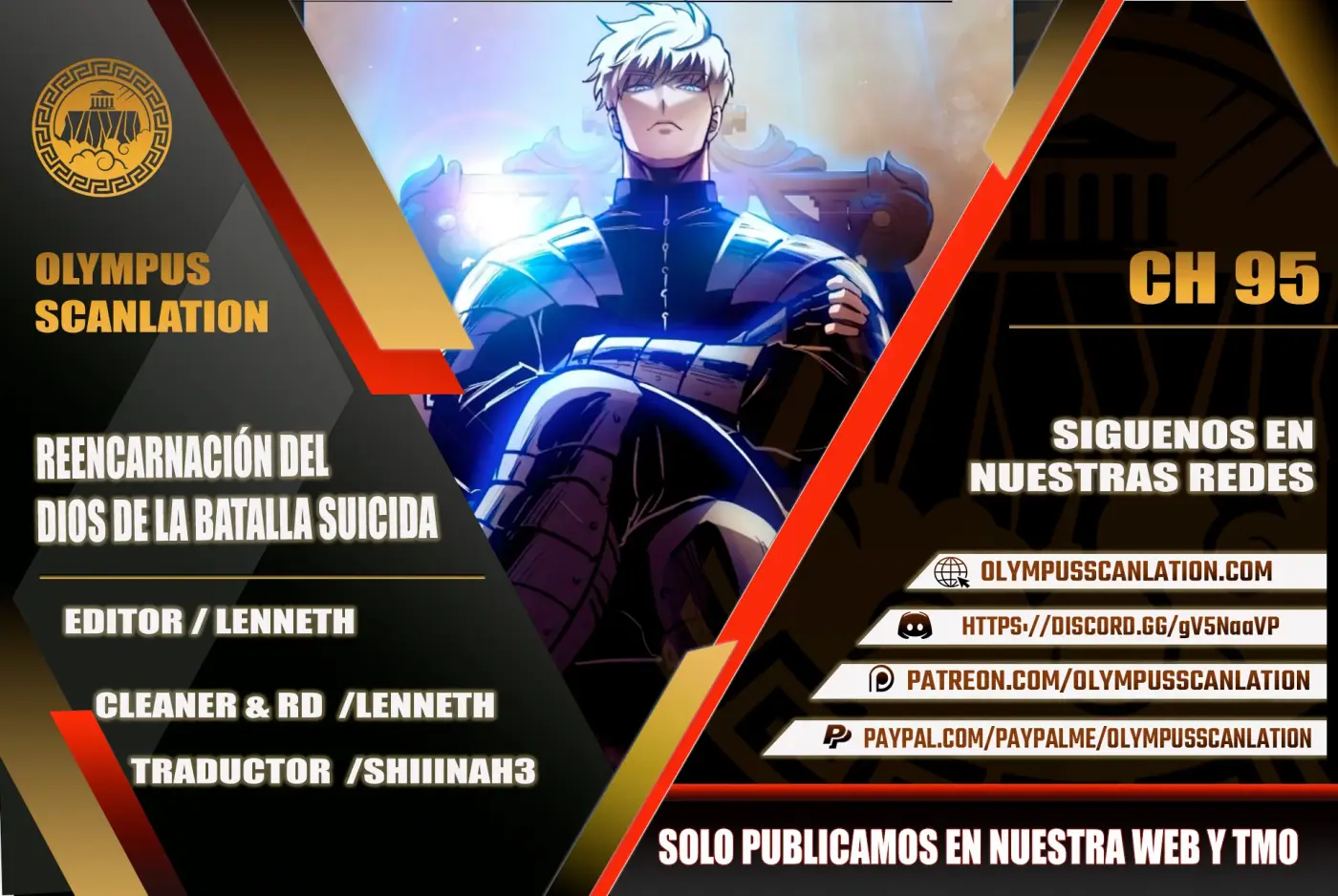 el Dios de la Batalla Suicida capítulo 95, página 1