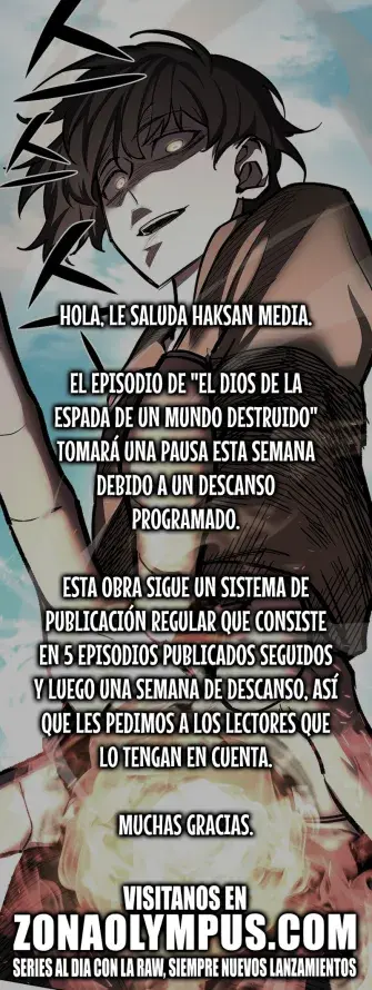 El Dios de la Espada de un Mundo Destruido capítulo 34.05, página 1