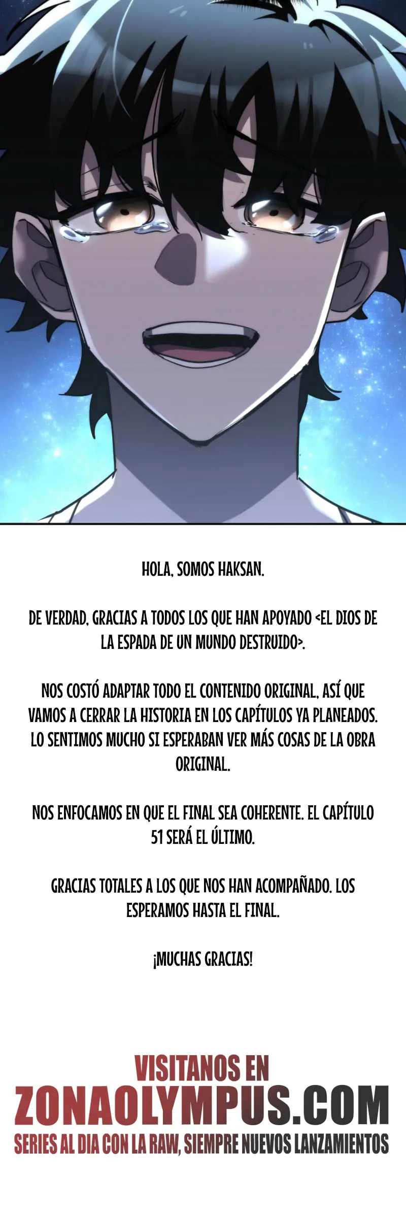 El Dios de la Espada de un Mundo Destruido capítulo 51.1, página 1